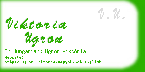 viktoria ugron business card