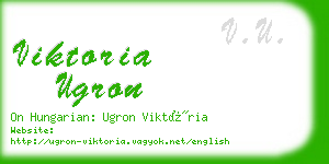 viktoria ugron business card